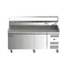 Coldline PDR-80-SG 80" Refrigerated Pizza Prep Table, 3 Doors, 9 Pans 2 image