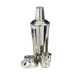 American Metalcraft CSJ174 - 28 oz 3‑Piece Cocktail Shaker, 4" Dia x 8‑1/4" H, Steel Finish 1 image