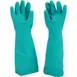AllPoints 1506148 - San Jamar Dishwashing Gloves, 19" Length, Medium Rubber, Teal Color - 1 Pair 1 image