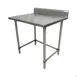 BK Resources CVTR5OB-2424 24" Open Base Work Table, Stainless Steel Base / 5" Backsplash 5 image