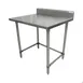 BK Resources CVTR5OB-3024 30" Open Base Work Table with Side & Rear Crossrails - 5" Backsplash 5 image
