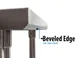 BK Resources CVTR5OB-4824 48" Open Base Work Table w/ Side & Rear Crossrails, 5" Backsplash / 16 Ga. 2 image