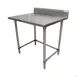 BK Resources CVTR5OB-4824 48" Open Base Work Table w/ Side & Rear Crossrails, 5" Backsplash / 16 Ga. 4 image
