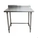 BK Resources CVTR5OB-4824 48" Open Base Work Table w/ Side & Rear Crossrails, 5" Backsplash / 16 Ga. 5 image
