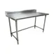 BK Resources CVTR5OB-6024 60" Open Base Work Table with Side & Rear Crossrails, 5" Backsplash 1 image