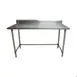 BK Resources CVTR5OB-6024 60" Open Base Work Table with Side & Rear Crossrails, 5" Backsplash 4 image