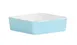 Cal-Mil 24130-8-127BOWL Bento Sushi Box, Square 8.25"x8.25"x2" Ocean Blue Plastic, Dishwasher Safe 1 image