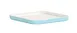 Cal-Mil 24130-8-127PLATE Bento Sushi Box, Square 8.25" x 8.25" x 1" Ocean Blue Melamine Plastic 1 image