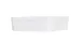 Cal-Mil 24131-10-15BOWL - Square Bento Sushi Box, 10.5" x 10.5" x 2" White Melamine, Dishwasher Safe 1 image