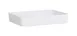Cal-Mil 24132-1410-15BOWL Bento Sushi Box, Rectangular White Melamine, 14"W x 10-1/2"D x 3"H, Plastic 1 image