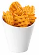 Cal-Mil 3600-15 French Fry Crock, 4.25" Diameter x 4.25" Height Melamine Plastic, White 1 image
