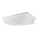 Carlisle 1064102 StorPlus Food Storage Box, 8 Gallon, 26"L x 18"W x 6"H, Polyethylene, White 2 image