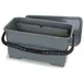 Carlisle 363301923 Microfiber Squeegee Bucket, 20"5 x 10"5 x 11"-1/4, 6-Gallon Polypropylene, Gray, Lid 1 image