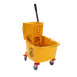 Carlisle 3690404 Mop Bucket, 35 Qt Yellow, Side‑Press Wringer, Non‑Marking Casters 1 image