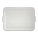 Carlisle N4401202 Comfort Curve Universal Lid, 20" L x 15" W x 1" H Polypropylene White NSF Certified Bus Box Cover 2 image