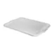 Carlisle N4401202 Comfort Curve Universal Lid, 20" L x 15" W x 1" H Polypropylene White NSF Certified Bus Box Cover 1 image