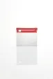 Cuppone A/RSC12 Pizza Scraper, 4-3/4" Stainless Steel with Red Professional Handle 1 image
