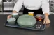 Dinex DXNSK1418CH GripSafe Non-Skid Tray, 14" x 18", Fiberglass, Charcoal - 1/Case 2 image