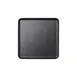 GET MMP-1111K - 11" Square Plastic Platter, Black Melamine, 11" x 11" x 1" Tray for Dinnerware 1 image