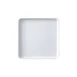 GET MMP-1111W Square Plastic Platter, 11" x 11" x 1" Melamine White Serving Tray 1 image