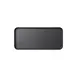 GET MMP-1306K Rectangular Plastic Platter, 13" L x 6" W x 1" H, Black Melamine Dinnerware Tray 1 image
