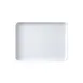 GET MMP-1310W - 13" x 10" Rectangular Plastic Platter, White Melamine, 1" Deep 1 image