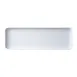 GET MMP-1806W Rectangular Melamine Platter, 18" x 6" x 1" White, Durable Plastic Serving Tray 1 image