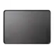 GET MMP-1813K - Rectangular Plastic Platter, 18" L x 13" W x 1" H, Black Melamine Serving Tray 1 image