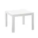 Grosfillex US089096 Outdoor Resin Low Table, 21.5"W x 21.5"D x 17"H, Glacier White UV-Resistant Square Top with Secure Leg Housing 1 image