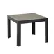 Grosfillex US089288 - Tucson Resin Low Table, 21.5" x 21.5" Square Top, 17" H, UV Resistant Volcanic Black Resin, Secure Leg Housing 1 image