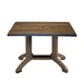 Grosfillex UT385816 Atlanta Outdoor Table, 48" x 32" x 28-2/5"H, Pedestal Melamine Base with Umbrella Hole, UV-Resistant Resin Textured Wood Grain Satin Finish, Made in France 1 image