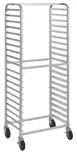 Hubert 185985 Kratos Aluminum Side-Load Bun Pan Rack, 28.25"W x 18"D x 69"H, 20-Pan Capacity, 18 Gauge Welded, Freezer Safe, 4 5" Swivel Casters (2 Locking), NSF 1 image