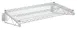 Hubert 23679 CenPro Wall Mount Chrome Wire Shelf, 24" x 36", 360 lb Capacity, NSF Certified 1 image