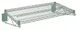 Hubert 24224 Wire Shelving Unit, 24" x 36", 360 lb Capacity, Green Epoxy Coated, NSF Certified, Wall Mount 1 image