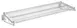 Hubert 43180 CenPro Wall-Mount Wire Shelving Unit, 24" x 48", 360 lb., Chrome Finish, NSF Certified 1 image