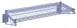 Hubert 88683 CenPro Wall Mount Wire Shelf, 14" x 24", 360 lb, Blue Epoxy Coated, NSF Certified Restaurant Shelving Unit 1 image