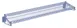 Hubert 93152 Wire Shelving Unit, 18" x 60", 360 lb. Capacity, Blue Epoxy Coated, Wall Mount, NSF Certified 1 image