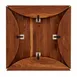 JustChair TTSWRE12-36/51-RWAL Square Wood Table Top, 36" x 36" (51" Radius), 1.25" Solid German Beech, Eased Edge, Rustic Walnut Polyurethane, Steel Cleats & Drop Leaf Hardware, 90° Sharp Corners 1 image
