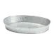 TableCraft GP129 Galvanized Dinner Platter, Oval 12" x 8½" x 1¾", Steel, Hand Wash Only - 1/Each 1 image