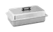 Vollrath 77200 Dome Cover, 21" L x 12‑7/8" W x 3‑3/4" H, Stainless Steel, Handle, Made in USA 1 image