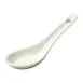 Winco ASS-55-AW - Porcelain Soup Spoon, 5" Length, 5-1/2" x 2" x 1/2" American White, 1 Dozen 1 image