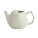 Winco ATP-15-AW China Coffee Pot/Teapot, 15 oz., 4"W x 6.5"D x 3.5"H, Porcelain, White - 1 Dozen 1 image