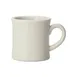 Winco BMC-12-AW China Mug, 12 oz Porcelain, American White, 3.5" W x 3.5" D x 4" H - 1 Dozen 1 image