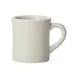 Winco BMC-75-AW China Mug, 7.5 Oz (1/12) Porcelain, American White, 3¼" W x 3¼" D x 3⅞" H - 1 Dozen 1 image