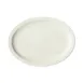 Winco BPO-115NR-AW Oval Platter, 11½" W x 9⅛" D x 1" H, Narrow Rim, White Porcelain - 1 Dozen 1 image