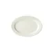 Winco BPO-1375-AW - Porcelain Platter 13-3/4" x 9-7/8" x 1-1/2" American White Edge - 1 Dozen 1 image