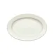 Winco BPO-16-AW - Oval Porcelain Platter, 16" x 12" x 1.5" American White, Rolled Edge, - 1 Dozen 1 image
