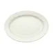 Winco BPO-18-AW Oval Porcelain Platter, 18" x 12½" x 1¾", American White, Rolled Edge 1 image