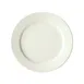 Winco BPR-12RE-AW China Plate – 12" Round Porcelain Plate, American White, Rolled Edge - 1 Dozen 1 image