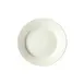 Winco BPR-9RE-AW China Plate, 9" x 9" Round Porcelain Dinnerware, American White Rolled Edge - 1 Dozen 1 image